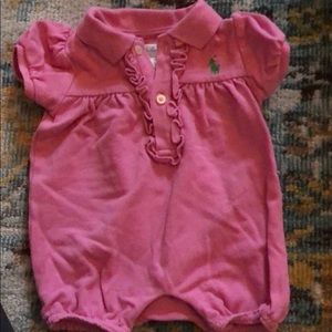 3 month pink Ralph Lauren romper